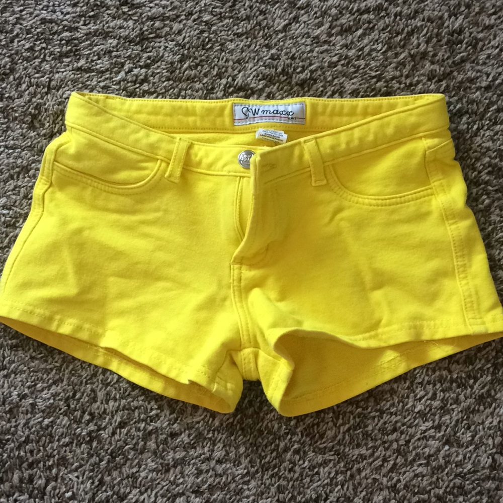 Yellow shorts